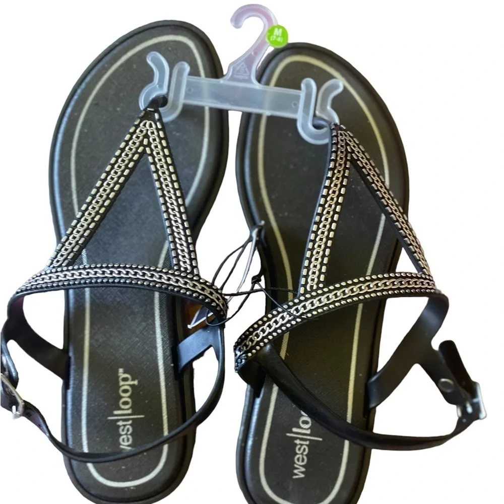 Women’s plastic pool beach sandal size Medium 7/8 new With Tag